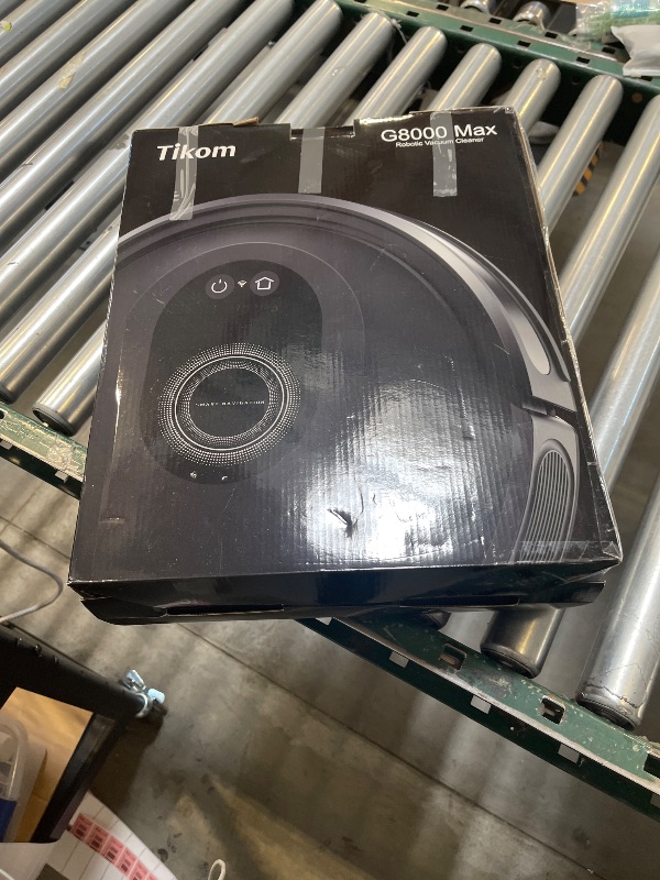 Photo 1 of Tikom Robot Vacuum and Mop Combo, 5000Pa Robotic Vacuum Cleaner, 150 Min Max, App & Remote Control, Ideal for Hard Floor, Carpet, Pet Hair, Self-Charge(G8000 Max)