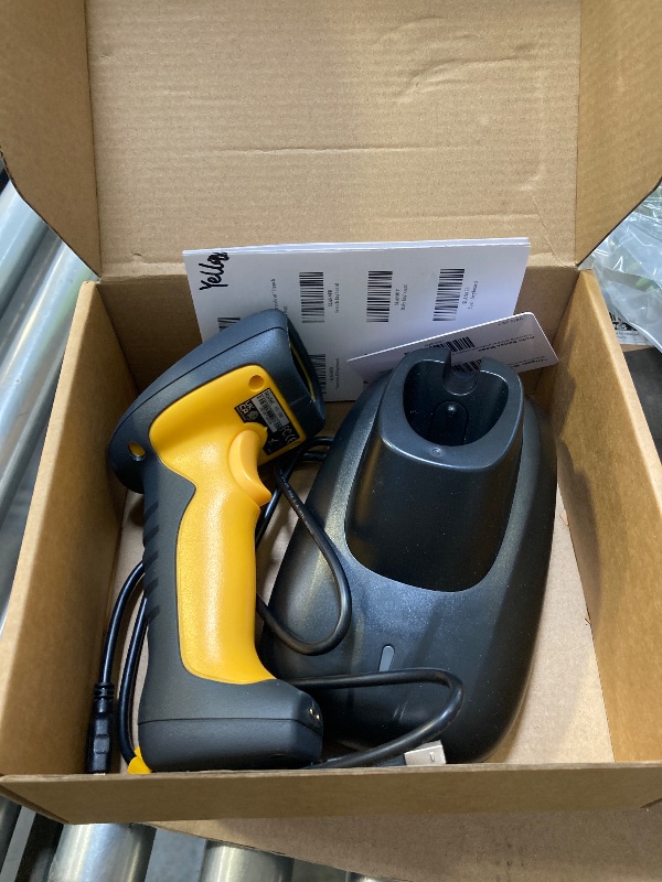 Photo 1 of NetumScan Upgraded Industrial Bluetooth QR Barcode Scanner, IP67 Waterproof & 7M Drop Proof, 2600mAh Wireless 1D 2D Bar Code Scanner with Charging Stand for Store, POS, Computer, iPhone, Android