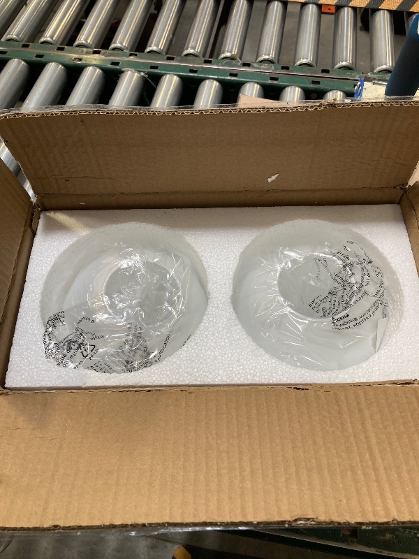 Photo 1 of KoKo&Yukina 6 Inch 2 Pack Milk White Glass Globes Shade Frosted Replacement Glass Shades - 2.67" Fitter Opening - Lighting Fixture Replacement