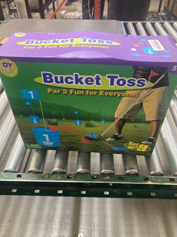 Photo 1 of TOY Life Golf Game Set, Backyard Golf Bucket Game for Adults Family Kids, 9 Holes Golf Game Club with Balls and Flag, Outdoor Indoor Backyard Golf Game for Beach, Yard, Camping and Lawn