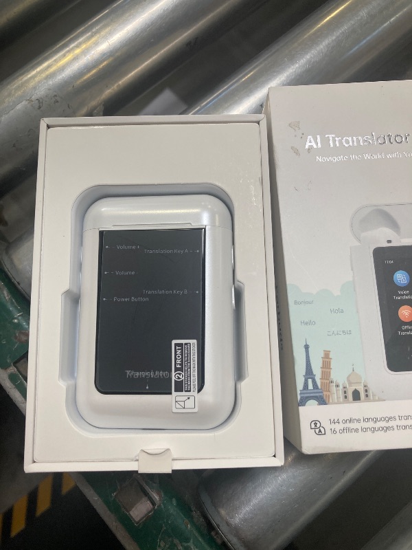 Photo 1 of ANFIER A8 AI Translator Earbuds 2025 Model ChatGPT Offline Translation Earbuds Real Time No APP Required Independent Use Language Translator Device for 144 Languages for Business Travel and Daily Use