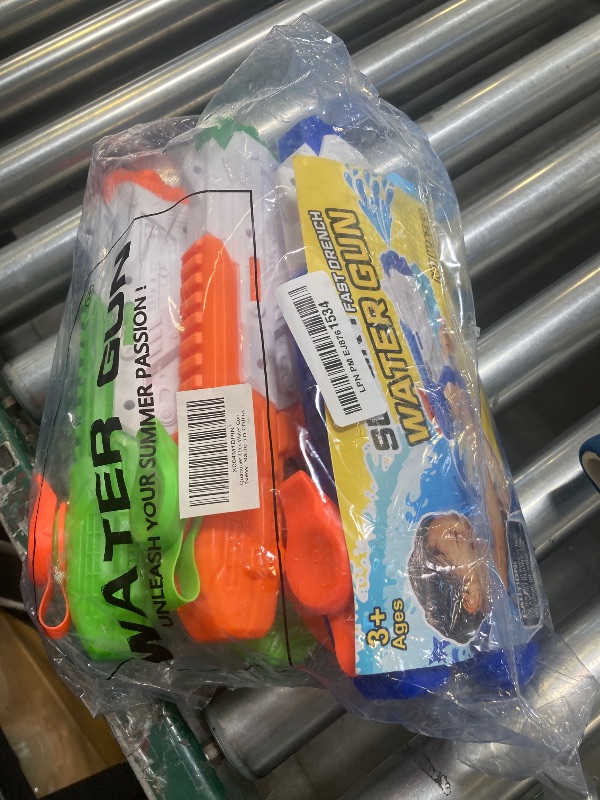Photo 1 of Quanquer Water Guns for Kids 3-5, 5-8, 8-12 - 3 Pack 400CC Squirt Pool Toy Water Gun Soaker with High Capacity Long Shooting Range - Water Squirer Blaster Gun for Kids Pool Toys Summer Parties