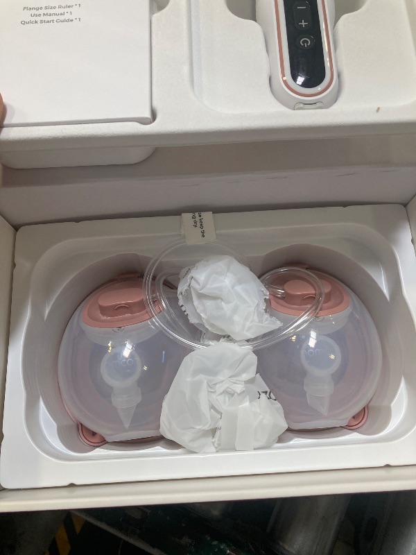 Photo 1 of Momcozy Breast Pump V2 Pro Ultra-Lightweight, Hands-Free & Portable Wearable Pump with Upgraded Integrated DoubleFit Flange, Quiet & Leak-Proof Electric Pump, 3 Modes|9 Levels, 17/19/21/24mm