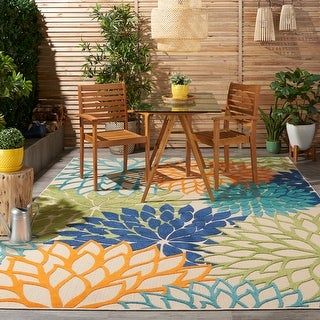 Photo 1 of 9' X 12' Multicolor Nourison Aloha Area Rug - Nourison 99446836533