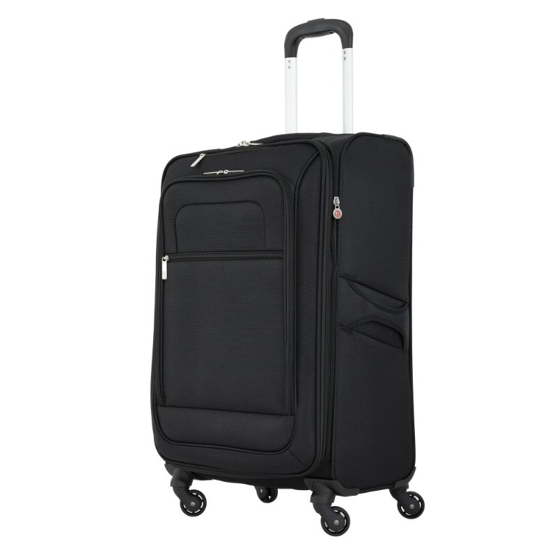 Photo 1 of Protege Arendale 24" Softside Expandable Rolling Spinner Luggage, Black
