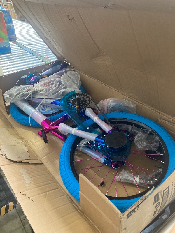 Photo 1 of 18 Kent Illusion Child Bicycle 18 Wheels Child Ages 6-12 Years Blue/Purple

