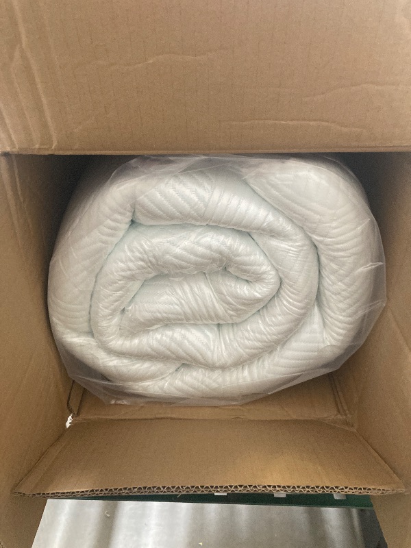 Photo 1 of JUSTLET 3 Inch Mattress Topper Gel Memory Foam Queen Size Bed High Density Mattress Pad with Removable Cover for Pressure Relief Soft Comfort Coolin
