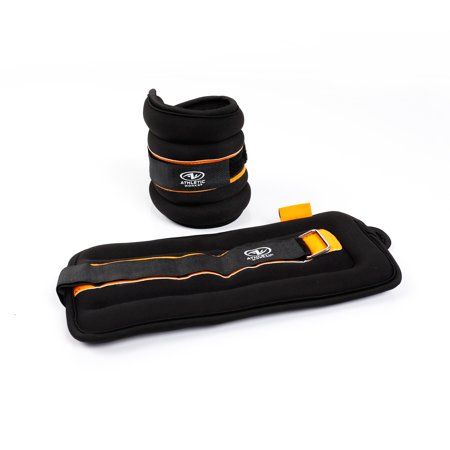 Photo 1 of Athletic Works 5lb Pair Ankle & Wrist Weights (2pcs Each One Is 2.5LBS) Adjustable Strap