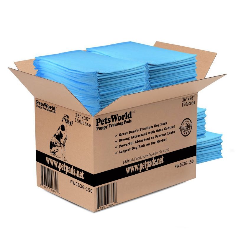 Photo 1 of Gigantic Dog Training Pads 36 in X 36 in 150-Count Disposable Ultra-Absorbent Heavy-Duty
