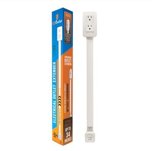 Photo 1 of EZ Outlet Electrical Outlet Extender: Access Hard-to-Reach Outlets! for Use Behind Couches Nightstands Desks Etc. USB-a USB-C Two AC Outlets. Ext
