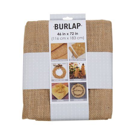 Photo 1 of Allen Company Folded & Precut Jute Burlap Craft Fabric 46 W X 2-Yards Natural
