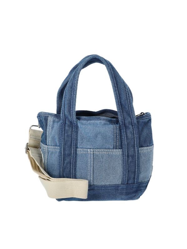 Photo 1 of No Boundaries Denim Mini Tote Bag, Women's, Patchwork
