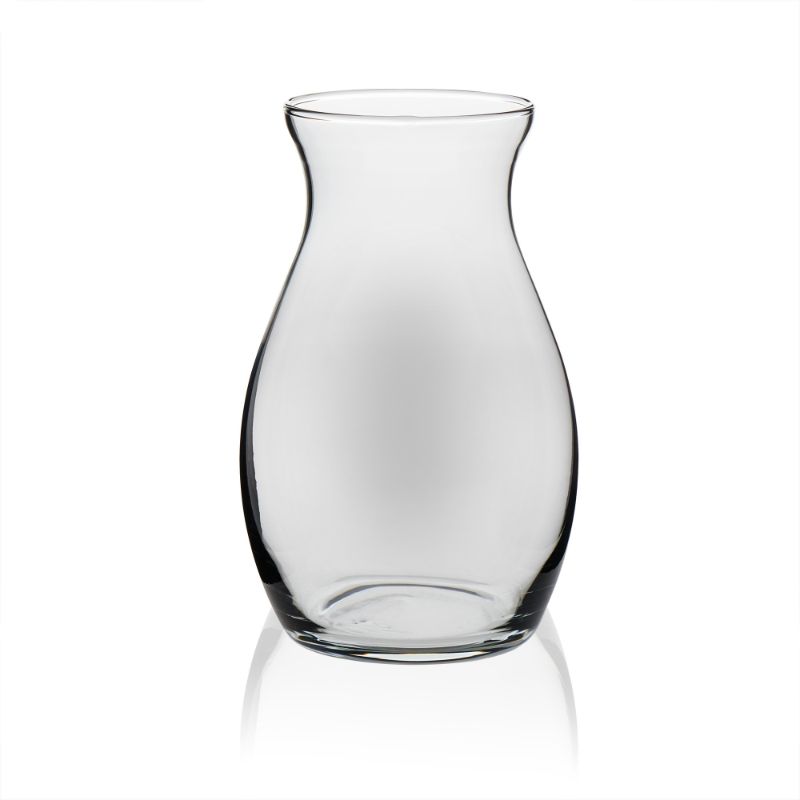 Photo 1 of Libbey Clear Glass 7 Pot Belly Floral Vase, Set Of 3
