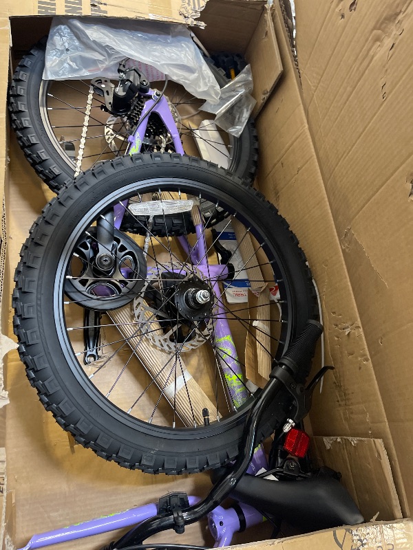Photo 1 of 20 Ozark Trail Vibe Mountain Bicycle 7 Speed Fits Rider 3 11 -4 4 Purple Teen Unisex
