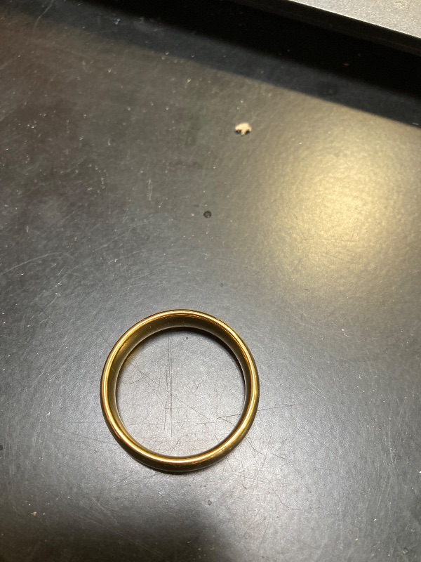 Photo 1 of Tungsten Carbide Ring Looks like Size 12-- or 13 But not sure 