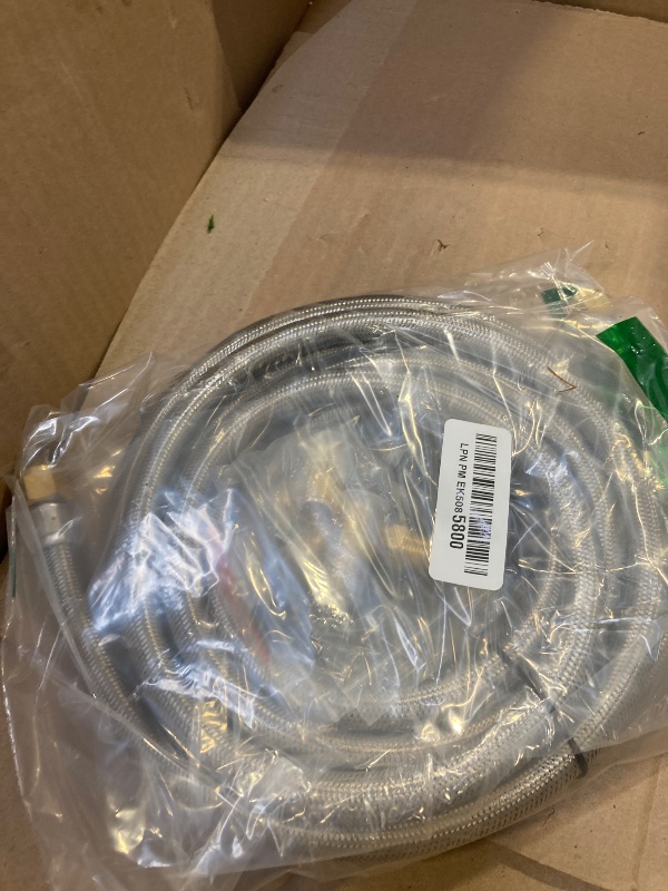 Photo 1 of Upgraded 12Feet High Pressure Braided Propane Hose Extension with Conversion Coupling 3/8" Flare to 1/2" Female NPT, 1/4" Male NPT, 3/8" Male Flare for BBQ Grill, Fire Pit, Heater