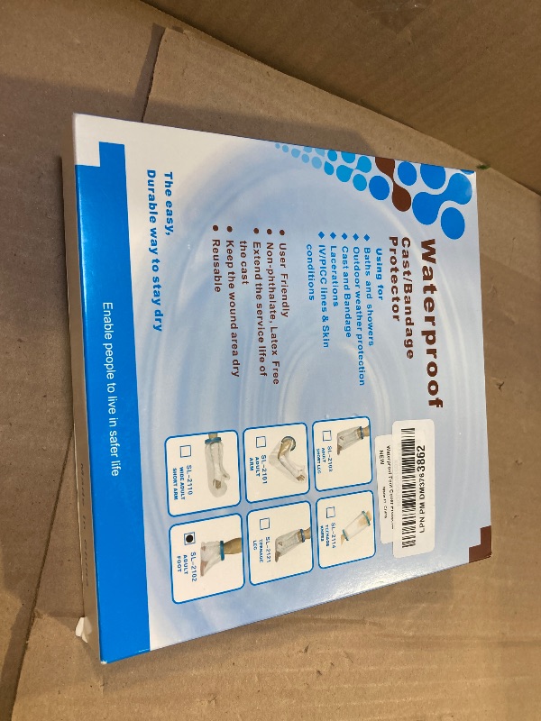 Photo 1 of Waterproof Foot Cast Cover for Shower Adult, Reusable Watertight Protector for Foot Surgery, Bandages, Wounds, Burns, Ankle Cast Shower Bag [2025 Upgrade]