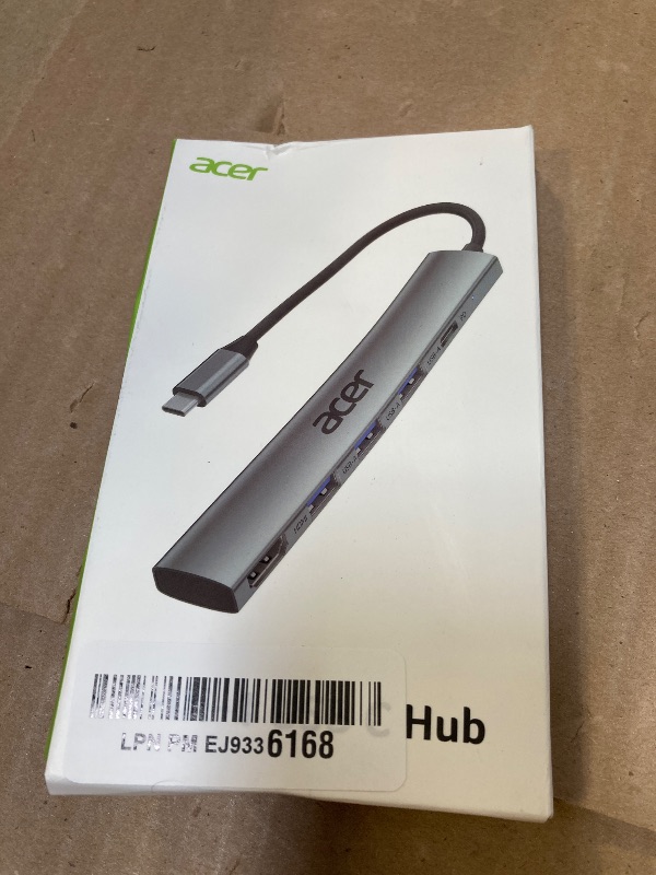 Photo 1 of Acer 5 in 1 USB C Hub with 4K HDMI, 100W Power Delivery, 3 USB A Data Ports, USB C to HDMI Multiport Adapter for Laptop, PC, Tablet, MacBook Air, iPad Air, iMac, iPhone 15/16 Pro/Pro Max