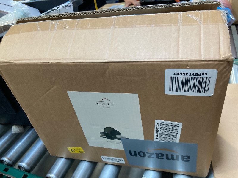 Photo 1 of AmorArc Ceramic Dinnerware Sets, Wavy Rim Stoneware Plates and Bowls Sets, Highly Chip and Crack Resistant | Dishwasher & Microwave Dishes set, Service for 4 (12pc)-4 Color