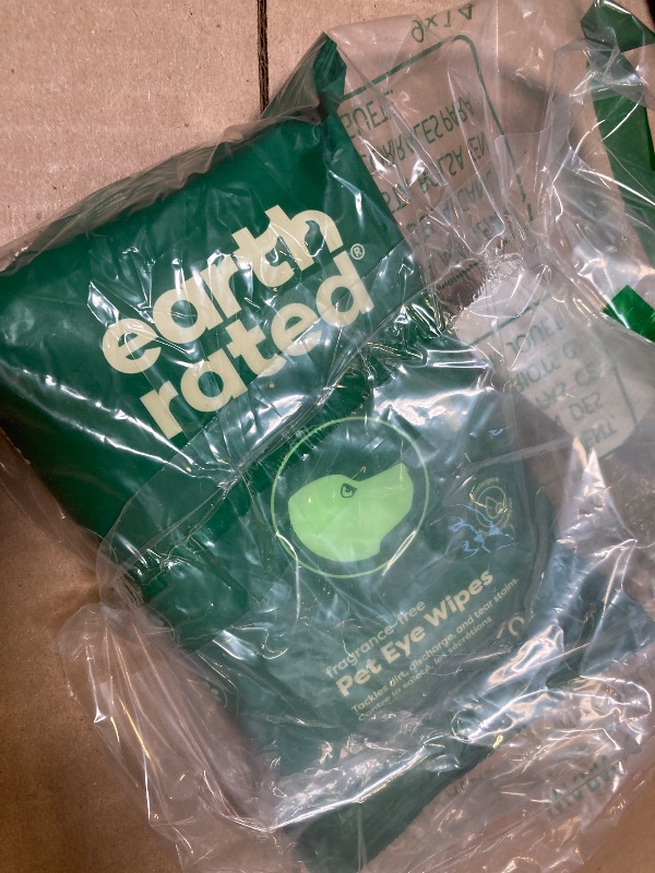 Photo 1 of Earth Rated Vet-Developed Pet Eye Wipes, Hypoallergenic Cleaner for Dogs & Cats Eyes to Remove Dirt & Discharge, Fragrance Free, 70pcs  Count