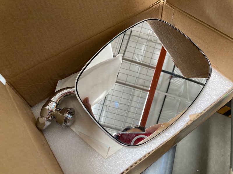 Photo 1 of DASPARTS Side View Mirror Left 211857513F Luxury Zinc Diecasting Version(Not Stainless Steel Housing) Chrome For 1968-79 Bus 1973-74 Thing