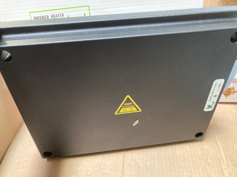 Photo 1 of Shaledig Chick Brooder Heater Plate, 12"x16" Warmer Brooder Plate for Chicks with Adjustable Height & Temperature Display, 30W Temperature Control Brooder Heating Plate for 40 Baby Chicks Duck
