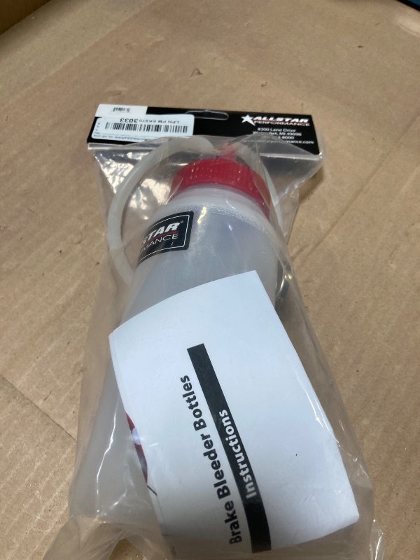 Photo 1 of Allstar Performance ALL11017 Bleeder Bottle with Magnet and Check Valve , White