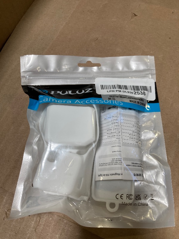 Photo 1 of PULUZ 3-in-1 Silicone Camera Case Set for DJI OSMO Pocket 3?Slim Durable Lightweight Rubber Soft Silicone Camera Protective Cover Accessories(White)
