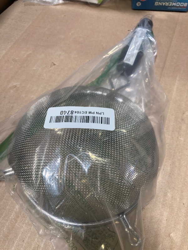 Photo 1 of GoodCook Everyday 6" Mesh Strainer with Stainless Steel Mesh and Frame, Fine Mesh Sifter, Kitchen Strainer for Rice, Metal Sieve, Colander