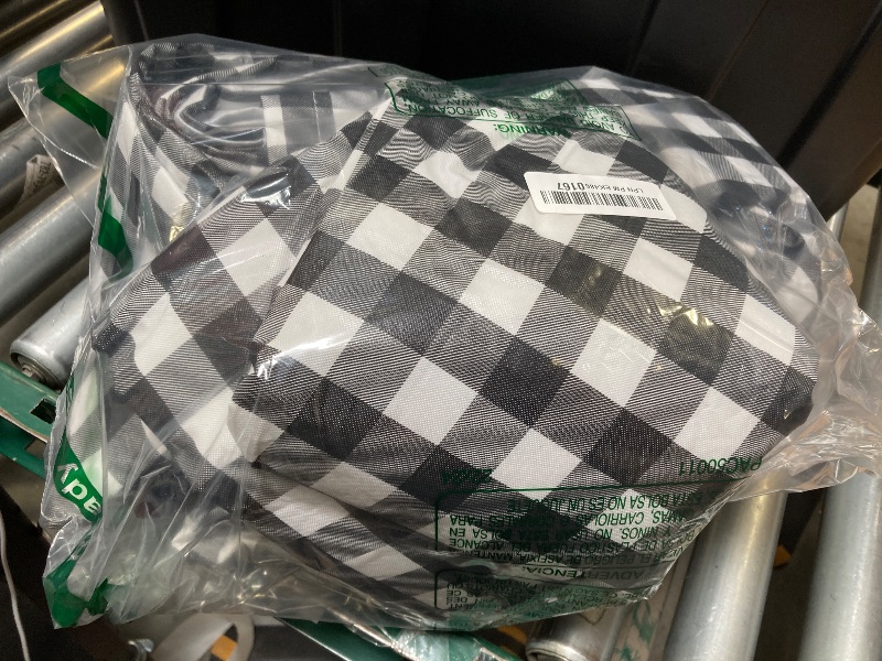 Photo 1 of RNOONY Vinyl Fitted Picnic Table Cover with Bench Covers and Bag, 6ft Outdoor Waterproof Windproof Tablecloth with Elastic Edges. Camping RV Gear Campers Must Have 72x30 Inches 4 Pcs Set (Black)