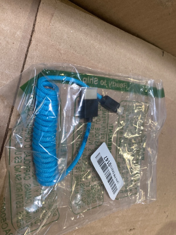Photo 1 of HangTon Micro HDMI to HDMI 4K 8K 60p Cable for Sony A6500 A7III A7C ZV-E10 Canon R5 R7 GH4 X-T4 Z50 ATOMOS Ninja V Feelworld Camera Monitor Type A D HDMI 2.1 Blue Braided Coiled 30cm