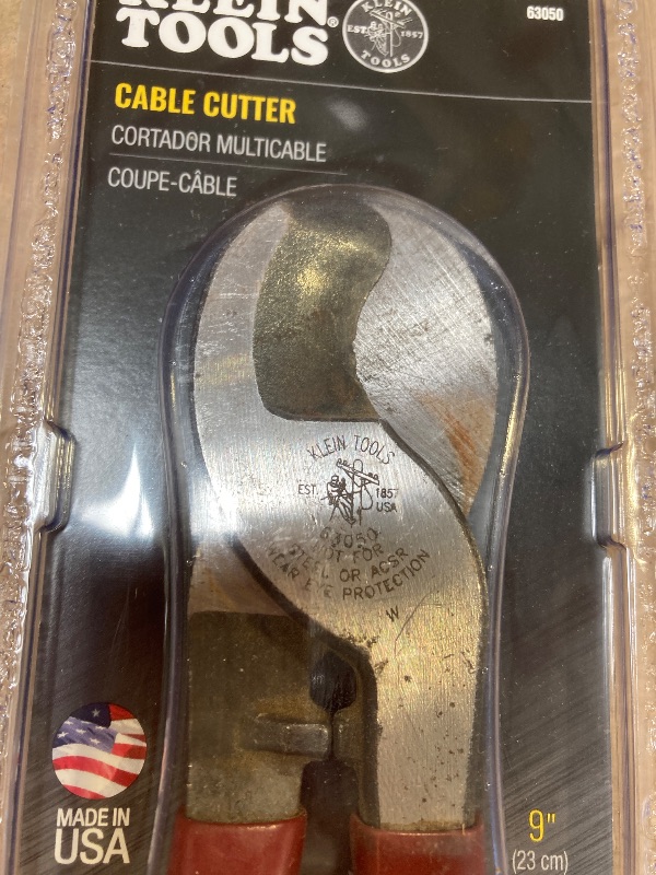 Photo 1 of Klein Tools 63050 Cable Cutter, Made in USA, Heavy Duty Cutter for Aluminum, Copper, and Communications Cable