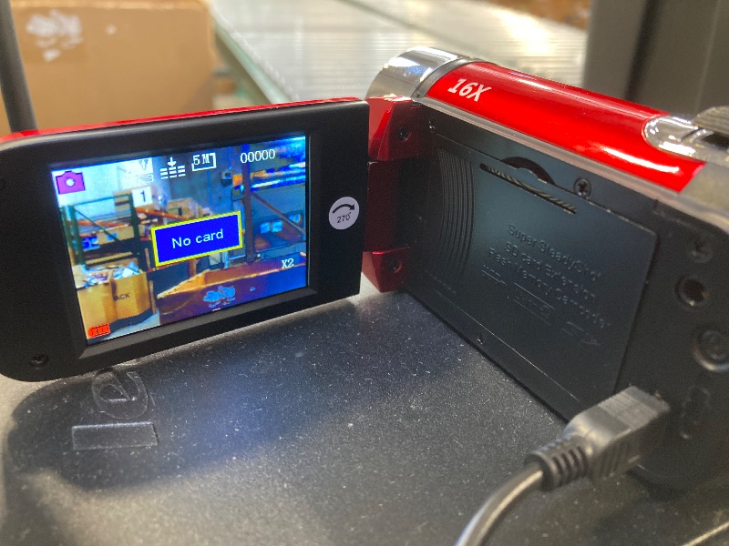 Photo 1 of Andoer Portable 1080P High Definition Digital Video Camera DV Camcorder 16MP 2.7 Inch LCD Screen 16X Digital Zoom Built-in Battery