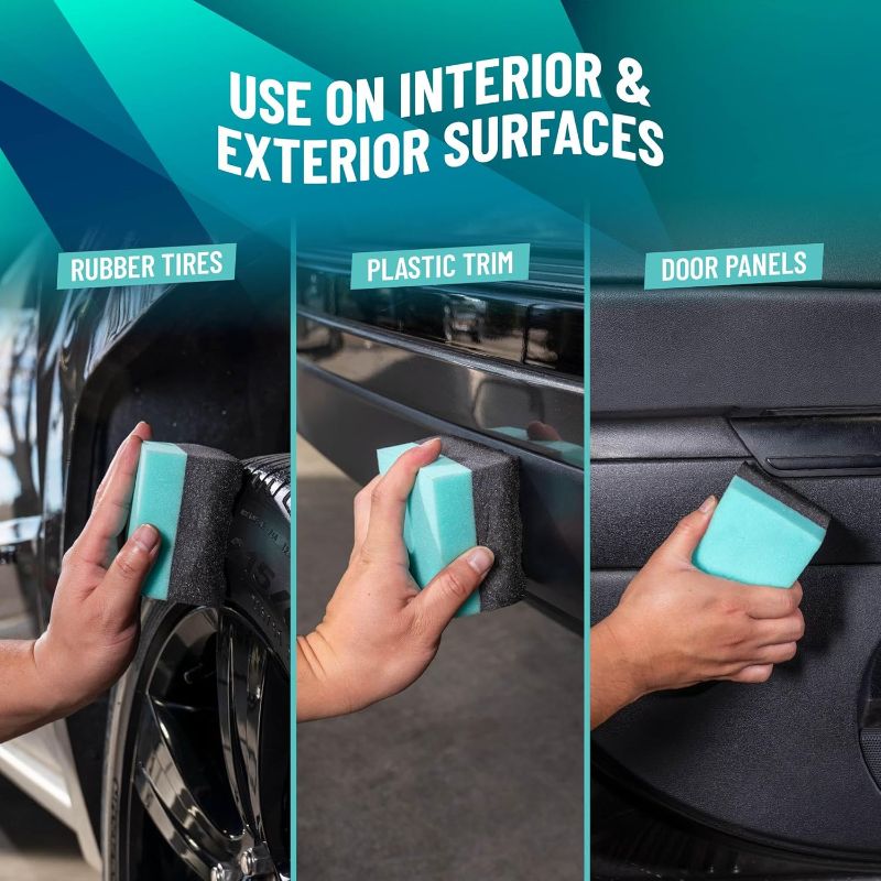Photo 1 of 1pc  Chemical Guys Durafoam Contoured Large Tire Dressing Applicator with Wonder Wave,  