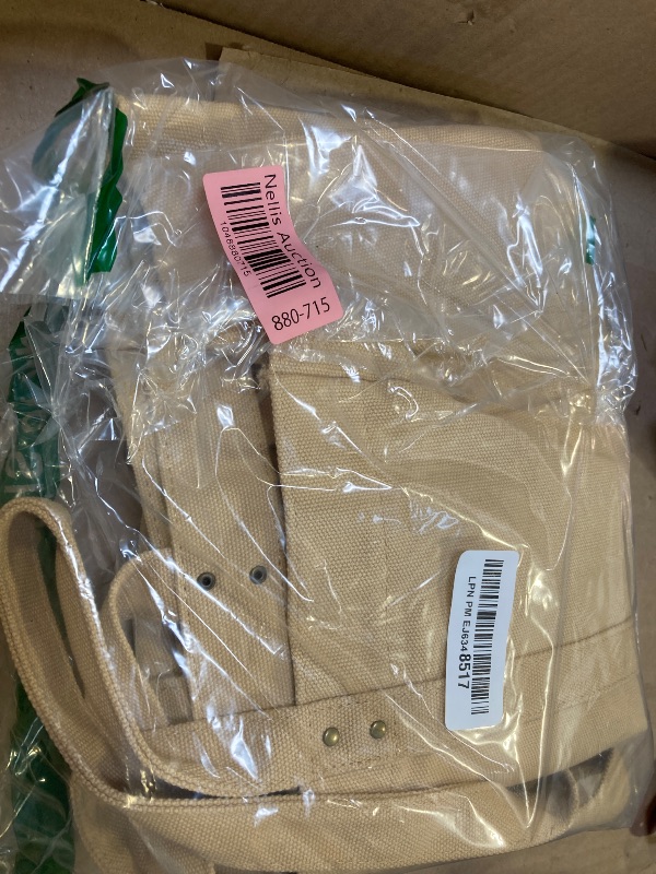 Photo 1 of HOMESPON Large Canvas Tote Bag for Women Everything Bag with Pockets and Laptop Sleeve (Khaki)