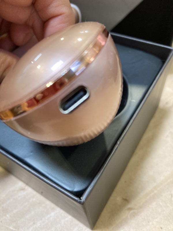 Photo 1 of ELISHINE Light Based Face-Neck-Massager - 7 Color Portable Facial Massager for Skin Care, Rose Gold