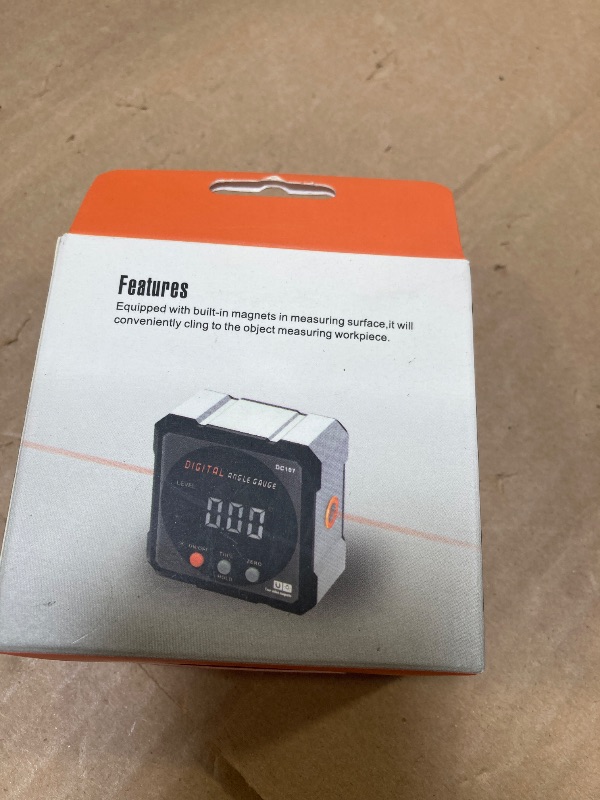 Photo 1 of Digital Angle Finder with Electronic Laser - 4-side Strong Magnetic Angle Gauge, Cube Inclinometer with Backlight, Table Saw Miter Protractor, Woodworking Measuring Tool, Level Box for Hanging