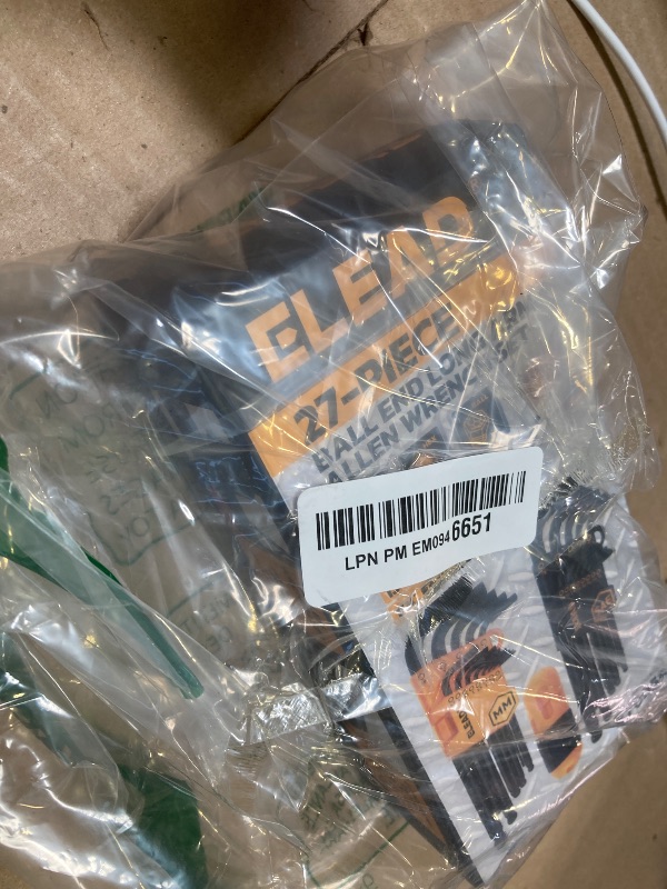 Photo 1 of ELEAD Allen Wrench Hex Key Set: Premium 27pcs Durable Hex Key Set with Grip Handle, Long and Short Arm with Ball End, Metric & SAE Size Allen Key Set, Organized Storage