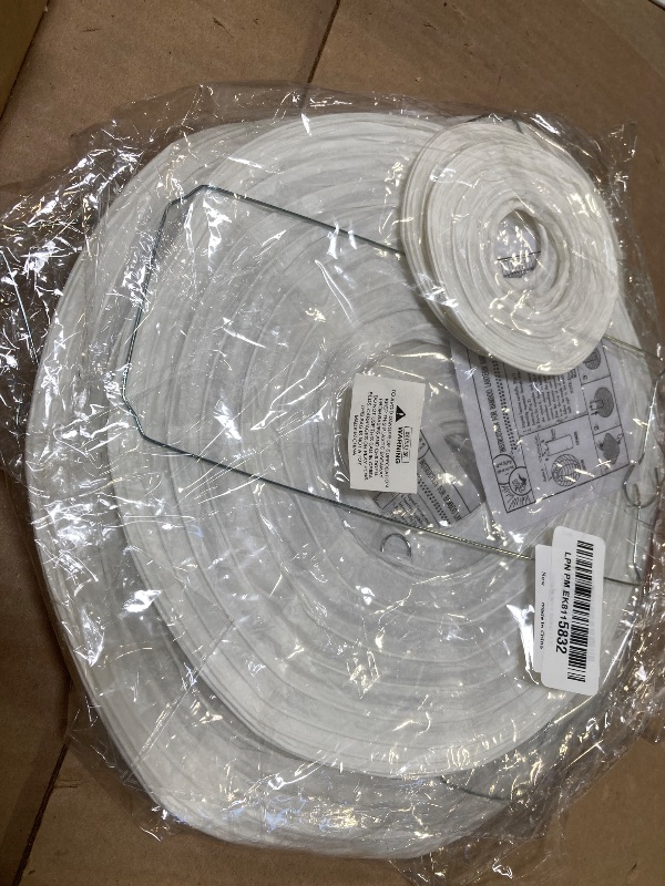 Photo 1 of BEISHIDA 8Pcs White Paper Lanterns Decorative Chinese/Japanese Hanging Round Paper Lanterns Lamp for Birthday, Wedding, Christmas, Bridal, Home Decor, Party Decoration(Size of 4”, 6”, 8”, 10”)