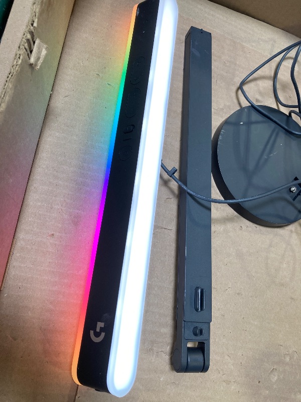 Photo 1 of Logitech G Litra Beam LX Premium Dual-Sided RGB LED Streaming Key Light, TrueSoft, Studio Lights, Bluetooth, USB, PC/Mac - Graphite