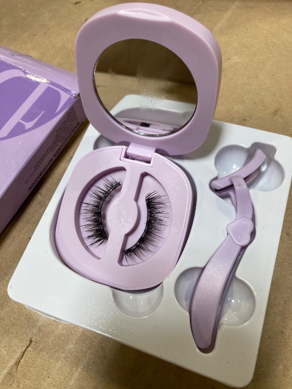Photo 1 of ALICE Magnetic Eyelashes Reusable Magnetic Lashes Kit with Lash Applicator Wispy Nautral Cat Eye lashes No Glue