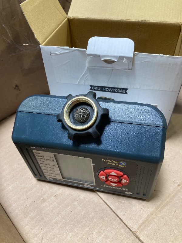 Photo 1 of DEWENWILS Sprinkler Timer 3 Zone, Water Hose Garden Irrigation Timer with 4 Programmable Procedure and Low Battery Warning, Repeat Watering over Period, Faucet Controller with Rain Delay Mode for Lawn