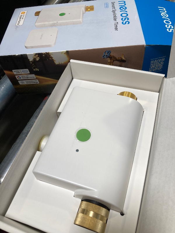 Photo 1 of meross WiFi Water Timer for Garden Hose, Smart Hose Timer with Brass Inlet & Outet, WiFi Sprinkler Valve Work with Apple Homekit, Alexa & Google Assistant, Smart Rain Skip for Lawn, Garden & Yard