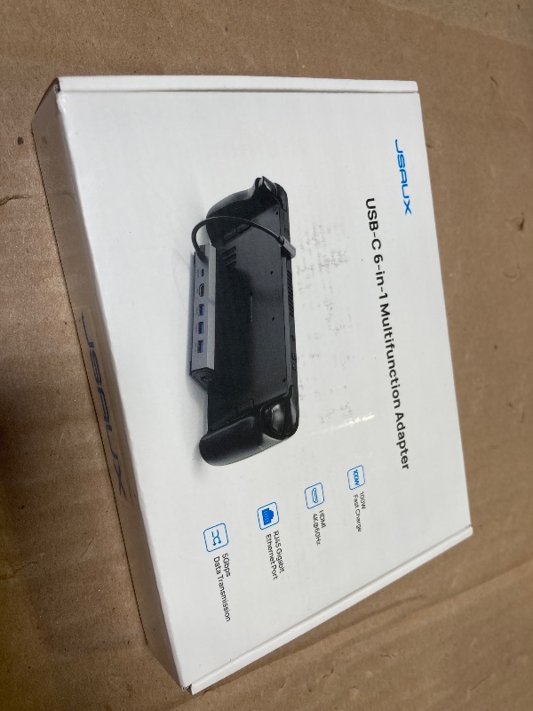 Photo 1 of JSAUX Docking Station for Steam Deck/ROG Ally/Legion Go/MSI Claw, 6-in-1 Steam Deck Dock with HDMI 4K@60Hz, Gigabit Ethernet, 3 USB A 3.0 and 100W Charge, Compatible with Steam Deck OLED-HB0603