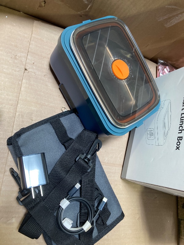 Photo 1 of VASG Cordless Electric Lunch Box for Adults, 16000mAh Rechargeable Auto Heated Lunch Box, 1L Portable Self-Heating Food Warmer for Office, Picnic, Car & Outdoor Use