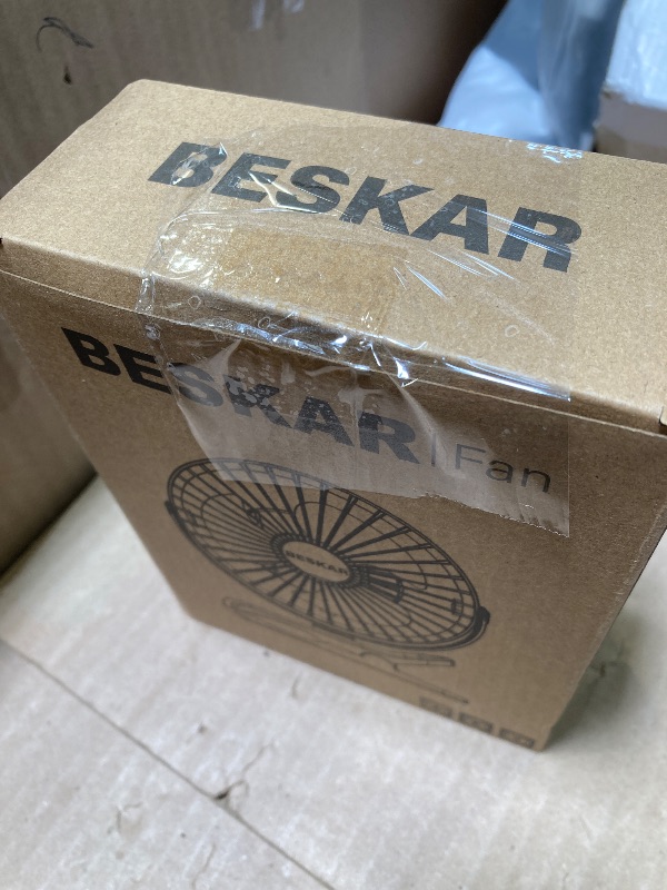 Photo 1 of BESKAR USB Clip on Fan, Portable Small Fan with Cord Powered, 3 Speeds Strong Airflow, with Sturdy Clamp, Quiet Personal Desk Fan