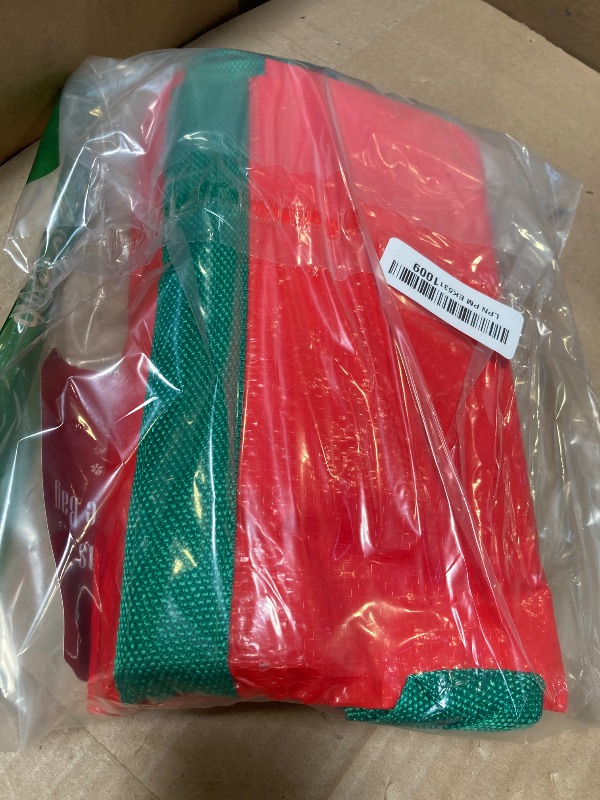 Photo 1 of Cosy Family 7.5 ft Christmas Tree Storage Bag - Durable Heavy Duty Extra Large Artificial Xmas Holiday Tree Bag with Reinforced Handles and Dual Zippers Wide Opening - Red