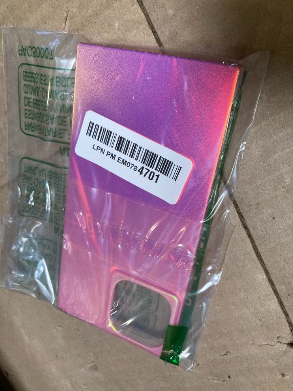Photo 1 of Rectangle Case for iPhone 13 Pro Max iPhone 12 Pro Max Phone Cover for iPhone 13Promax 12Promax Fluorescent Hot Pink | Iridescent Color Changing, Shockproof, Protective, Matte, Soft, 6.7"