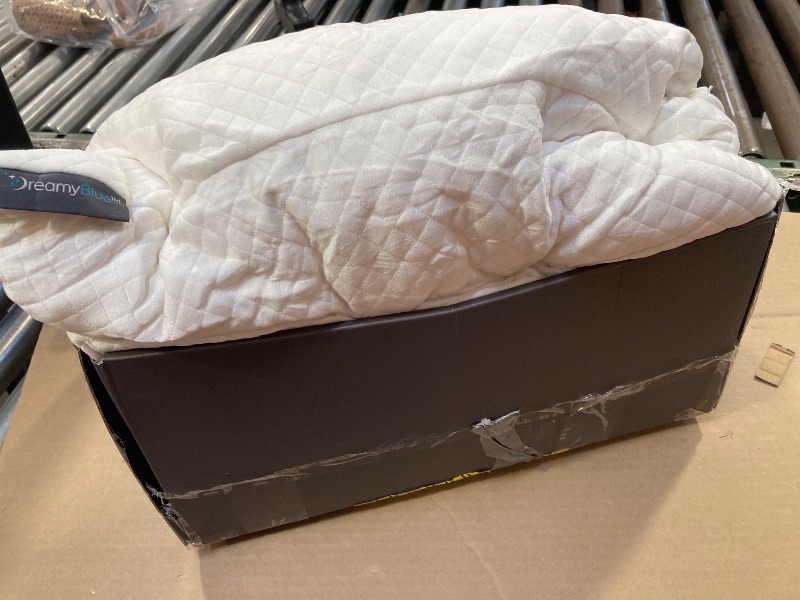 Photo 1 of DreamyBlue Signature Pillow w/Adjustable Loft • Shredded Memory Foam Fill • Neutral Alignment for Side, Back, and Stomach Sleepers • Washable Bamboo Rayon Cover • CertiPUR-US Certified Foam (Queen)