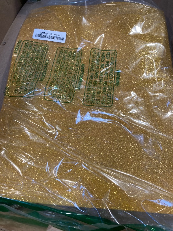Photo 1 of PATIKIL 20 Sheets 2mm Glitter Foam Sheet, 16" x 12" Gold Sparkle EVA Paper